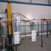 Ligne de peinture automatique en poudre d'acier avec fours de séchage et de cuisson, ligne de production complète de peinture par pulvérisation, machine de galvanisation