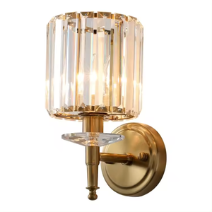 New Arrival Luxury <b>Indoor</b> Glass Garden Hotel Nordic <b>Modern</b> Gold <b>Light</b> <b>Wall</b> Lamp Chrome Led 15w with Crystal - Product Image 6