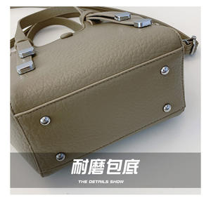 Sac fourre-tout et bandoulière en cuir PU de haute qualité pour femme avec fermeture éclair, imperméable et grande capacité - Product Image 3