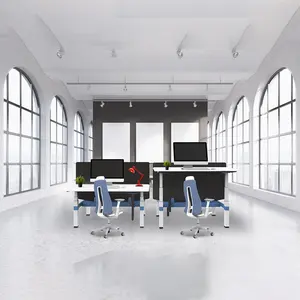 ZGO cores personalizadas Anti-colisão 40 mm/s escritório H-frame altura ajustável Desk pés