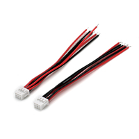 Cable flexible JST hembra de 6 pines, doble fila 2x3, 3 rojos y 3 negros, 26AWG VW-1 AWM, con extremo desnudo para motor paso a paso, sensor LCD, OEM