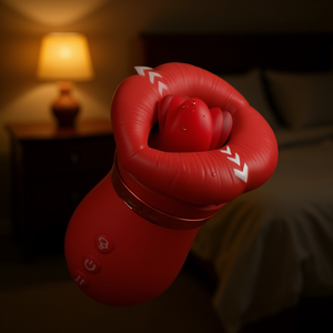 Vibrateur Red Lips de Manshi Electronics, gros suceur vibrant pour le cunnilingus, jouet sexuel pour femmes. - Product Image 2