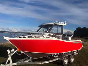 Yacht <span class=keywords><strong>de</strong></span> luxe <span class=keywords><strong>en</strong></span> aluminium soudé <span class=keywords><strong>de</strong></span> 6,25 m (20,5 pi) avec cabine Cuddy et hard-top, idéal pour le sport, les excursions et les loisirs, équipé d'un moteur hors-bord haute vitesse, à vendre. - Product Image 3