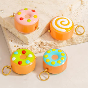Colgantes de donuts temáticos, dijes de joyería de acero inoxidable para mujer, accesorio de regalo PJ91699 - Product Image 2
