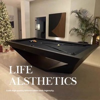 Table de billard américaine personnalisable, table de billard de haute qualité en bois massif, équipement de divertissement sportif d'intérieur
