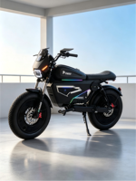 Vélo électrique haut de gamme 80 km/h, ultra-résistant 45 Ah, système d'éclairage LED et tableau de bord intelligent grand écran
