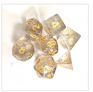 ชุดลูกเต๋าอะคริลิค CZFIT แบบกำหนดเอง 7 ชิ้น ลายหินอ่อนและมุก สำหรับเกมกระดาน Dungeons & Dragons ลูกเต๋าสีสันสดใสสำหรับทีม DND - Product Image 6