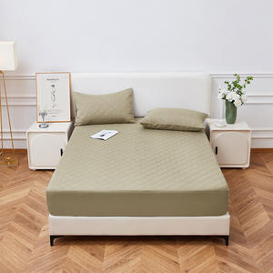 Usine personnalisée de haute qualité anti-poussière lavable 100% polyester microfibre imperméable <span class=keywords><strong>drap</strong></span> <span class=keywords><strong>housse</strong></span> protège-matelas couvre-lit - Product Image 2