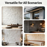 Mosaïque en pierre souple en céramique, carreaux muraux extérieurs flexibles, panneaux décoratifs pliables, surfaces texturées, épaisseur 3 mm, faible épaisseur