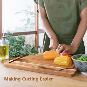 JQ Mini planches de cuisine pliantes et personnalisées Bloc de boucher en noyer Planche à découper en bois d'acacia et bambou pour la cuisine - Product Image 2