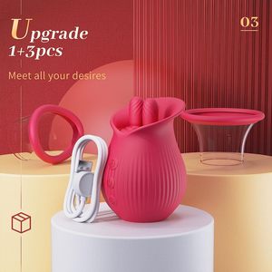 Vibrador Estimulador Clitoriano con Lengua Giratoria, Juguete Sexual de Succión y Lamido, Masajeador de Pezones y Senos - Product Image 6