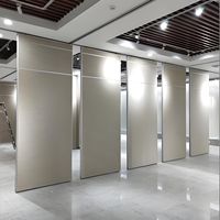 Mur modulaire avec cadre en aluminium, panneau pliable en MDF et tissu, cloison mobile et amovible pour salle de classe scolaire