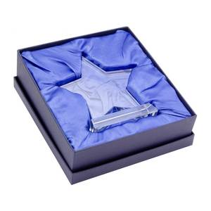 Trofeo Estrella de Cristal Blanco Hecho de Cristal y Metal para Regalos en Ferias Comerciales y para Recibir Invitados - Product Image 3