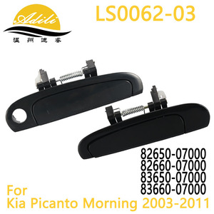 มือจับประตู Adili รุ่น LS0062-03 สีดำ สำหรับรถยนต์ Kia Picanto Morning ปี 2003-2011 - Product Image 1