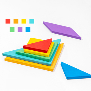 Nuevo Producto, Rompecabezas <span class=keywords><strong>Tangram</strong></span> <span class=keywords><strong>de</strong></span> Madera en Caja <span class=keywords><strong>de</strong></span> Hierro, Tangrams, Rompecabezas <span class=keywords><strong>de</strong></span> Corazón, Cuatro Estilos, Juguetes Educativos para Bebés y Niños, CE - Product Image 4