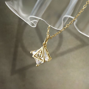 <span class=keywords><strong>Collar</strong></span> <span class=keywords><strong>de</strong></span> <span class=keywords><strong>las</strong></span> <span class=keywords><strong>Reliquias</strong></span> <span class=keywords><strong>de</strong></span> <span class=keywords><strong>la</strong></span> <span class=keywords><strong>Muerte</strong></span> <span class=keywords><strong>de</strong></span> Fanhua Jewelry, <span class=keywords><strong>de</strong></span> Acero Inoxidable, Resistente al Agua, Chapado en Oro <span class=keywords><strong>de</strong></span> 18K, No se Deslustra - Product Image 2