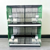 Cage à oiseaux en métal de grande taille, empilable, durable, stable, écologique, sans BPA, de haute qualité, pour canaris