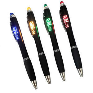 Stylo à bille <span class=keywords><strong>publicitaire</strong></span> lumineux LED coloré créatif avec écran tactile et fonctions rotatives Cadeau d'affaires - Product Image 1