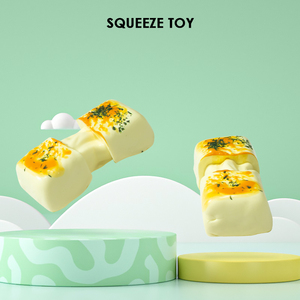Juguete Sensorial de Silicona con Forma de Pastel de Arroz, Estilo Comida, Juguete Blandito y Lindo para Aliviar el Estrés - Product Image 2