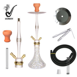 Ensemble de chichas de luxe, narguilé facile à transporter, accessoires pour chicha, bouteille en verre, chicha - Product Image 2