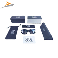 Haute qualité Rectangle impression Logo lunettes emballage lunettes de soleil étui cadeau boîte de rangement lunettes de soleil boîte de papier avec magnétique