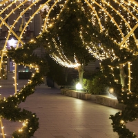 Arche lumineuse de Noël à LED en PVC personnalisée, pour l'intérieur et l'extérieur, étanche IP65, certifiée CE, décoration de paysage, Halloween, décoration de la maison