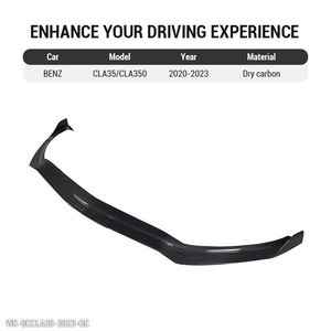 Pièces de voiture CLA350 <span class=keywords><strong>CLA</strong></span> 35, lèvre avant en fibre de carbone, pare-chocs avant <span class=keywords><strong>CLA</strong></span> W118 AMG, séparateur avant, spoiler, diffuseur pour Mercedes Benz 2020 - <span class=keywords><strong>2023</strong></span> - Product Image 2