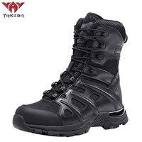 Yakeda Durables Bottes Tactiques d'Extérieur en Cuir Respirant pour Hommes, Style Camouflage de Sécurité, pour Randonnée et Entraînement