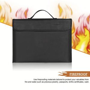 Bolsa Organizadora de Documentos Expandible A4, Resistente al Fuego y al Agua, Recubierta de Silicona y Fibra de Vidrio, Sostenible, para Oficina y Hogar, con Correa para el Hombro - Product Image 2
