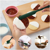 Spatula Silikon Fleksibel untuk Makanan dengan Struktur Cetakan Tanpa Sambungan, Alat Pembuat Kue untuk Persiapan Kue Kering