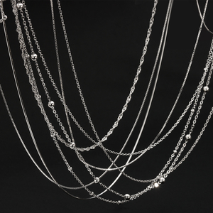 Collana a Catena Sottile in Argento Sterling 925 Maglia Italiana Figaro Serpente Cavo Corda Gioielleria di Lusso Cadena De Plata 925 Rotoli a Metri - Product Image 6