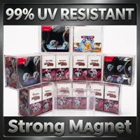 Boîte de présentation en acrylique PTCG avec aimant puissant, résistance aux UV à 99 %, étui de protection en acrylique pour jeux de cartes TCG