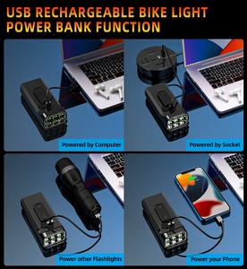 1000 Lumen Fahrleuchte recargable potente lámpara de bicicleta LED <span class=keywords><strong>MTB</strong></span> bicicleta faro delantero bicicleta enfoque linterna bicicleta Luz - Product Image 5