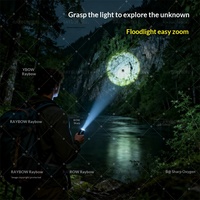 Lampe torche tactique IP65 à lumière puissante, rechargeable, longue durée de vie de la batterie, en alliage d'aluminium, multifonctionnelle, mini LED blanche pour le camping