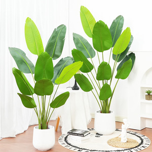 Planta de pájaro del paraíso artificial <span class=keywords><strong>GM</strong></span>, palmera tropical <span class=keywords><strong>falsa</strong></span>, plantas de imitación perfectas en maceta para decoración del hogar interior y exterior - Product Image 4