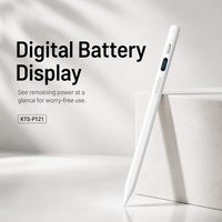 Stylet capacitif pour tablette avec affichage numérique de la batterie, pointe haute précision, KTS-P121 Type-C, stylet fluide et sans latence