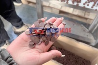 Nouvelle petite machine d'enrobage de chocolat avec tunnel de refroidissement, épandeur de noix, compatible lait et farine, haute productivité 8-15kg/h, en acier inoxydable 304