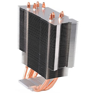 Desain kustom Stamping CNC Broached tembaga pipa panas lampu LED CPU GPU Heatsink sirip aluminium Stack layanan mesin - Product Image 1