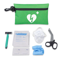 Firstime OEM Dispositif de formation d'urgence pour la réanimation en cas d'étouffement, mini kit de premiers secours avec sac en nylon et porte-clés