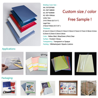 Vente en gros d'usine, feuilles de PVC brillantes de format A4, 100, 150, 200, 250 microns, couverture de reliure en PVC