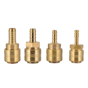 Dingyi Quick Coupler 6.35 8 10 12mm Brass Pneumatic Connector For Qigong Tools - Product Image 1
