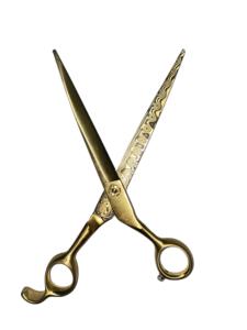 DMS 시리즈 가위 공장 Aeolus 다마스커스 가위 애완 동물 미용 도구 개 헤어 가위 도매 사용자 정의 - Product Image 2