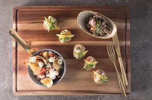 เขียงไม้อาเคเซียเป็นมิตรต่อสิ่งแวดล้อมใช้ในห้องครัวทำโลโก้ได้ตามต้องการ - Product Image 5