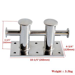 Çift çapraz tekne baba 316 paslanmaz çelik demirleme Bitt Cleat gelen Isure Marine çin'de yapılan - Product Image 2