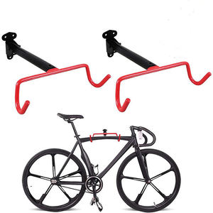 Crochet de rangement pour vélo de garage JH-Mech Support de vélo Crochet de vélo mural horizontal pliable en gros - Product Image 2
