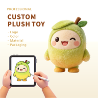 Peluche personnalisée TOBTOYS : Pomme de Sydney créative, super douce en coton PP, série fruits réalistes, pastèque en peluche
