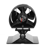 Offre spéciale Cheminée à bois de type mini pour l'intérieur à 4 pales Ecofan Ventilateur de dessus de poêle à granulés Autres Chauffage domestique