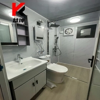 Maison conteneur préfabriquée extensible de luxe 20 pieds 40 pieds Villa modulaire à structure en acier portable avec 2 chambres à coucher Maison mobile New Age