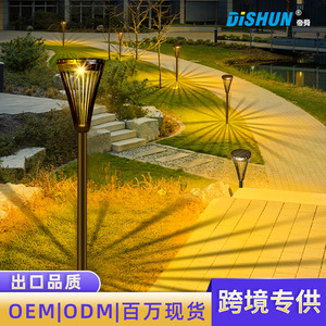 Solar Garden <b>Lights</b> Outdoor <b>LED</b> Solar Powered Landscape Path <b>Light</b> With <b>Light</b> <b>Sensor</b> Plastic Body High Brightness 50000 Hours - Product Image 2