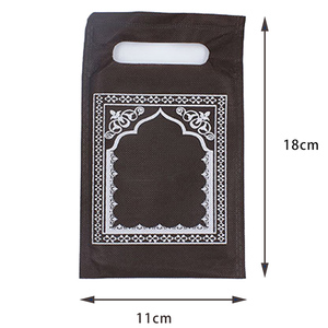 Tappeto per preghiera da viaggio portatile Mini tasca all'ingrosso tappeto per preghiera tappeto Namaz islamico tacchino preghiera tappetino per preghiera - Product Image 5